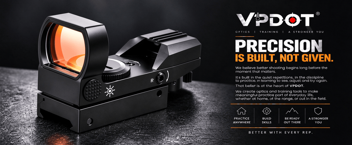 VPDOT D102X Picatinny Red Dot Sight for AR-15 | Red & Green