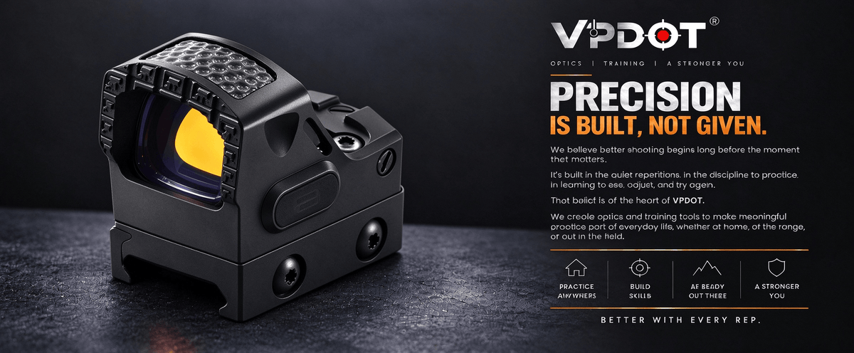 VPDOT D508X RMSC Red Dot Sight | Solar Power | Shake Awake