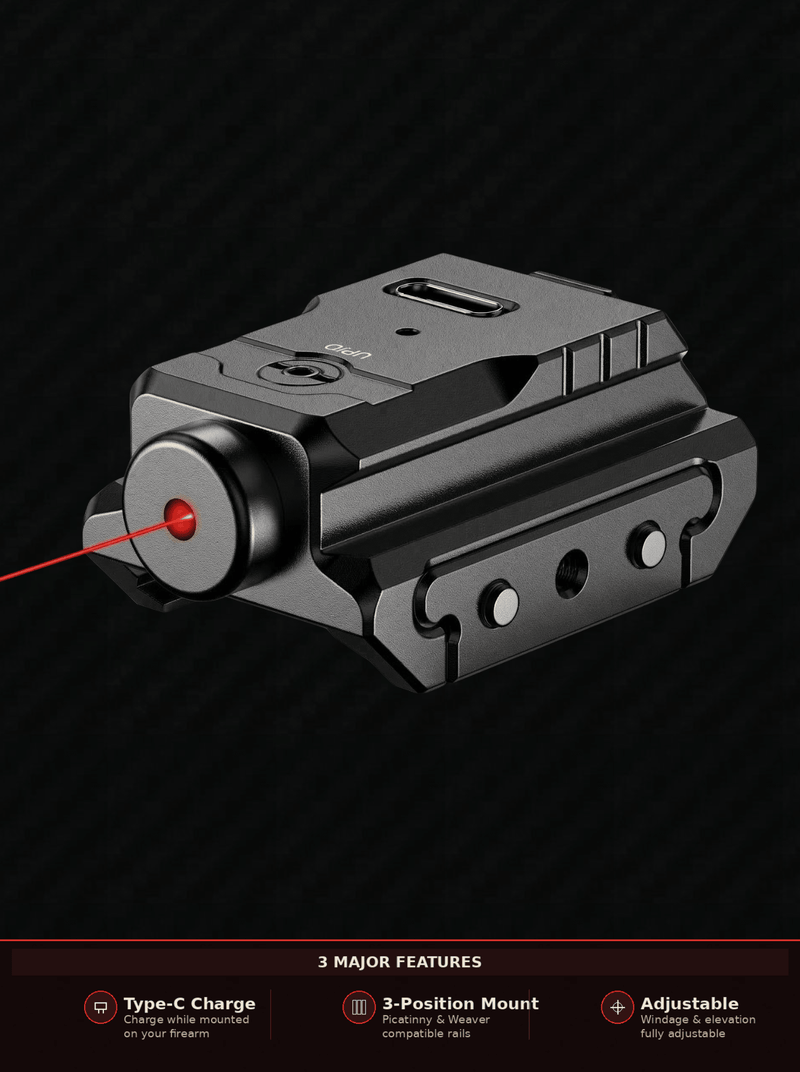 VPDOT VP1 Low Profile Laser Dot Sight — Red & Green | Picatinny Rail