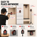 VPDOT 9-grid laser target easy to place anywhere table surface metal surface magnet installation hook installation bracket tripod mount