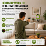 VPDOT 7-ring laser target lights up when hit real-time voice broadcast ring sound feedback universal compatibility magnetic base dry fire training