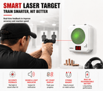 VPDOT smart laser training target real-time feedback dry fire laser training system 4 PVC difficulty rings hit counter display