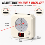 VPDOT 3-ring laser target adjustable volume backlight multiple scenarios 90x90mm 3.54in compact size dry fire training system