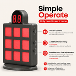 VPDOT 9-grid electronic laser target volume control add short time setting random start time adjustment works with laser training cartridges