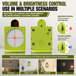 VPDOT 7-ring laser target volume brightness control multiple scenarios adaptable low light bright light night mode indoor outdoor dry fire training