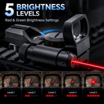 VPDOT D103X Red Dot Sight with Laser | Rifle Laser Combo | Picatinny