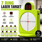 VPDOT 7-ring electronic laser shooting target adjustable volume adjustable brightness USB-C rechargeable indoor outdoor training dry fire system