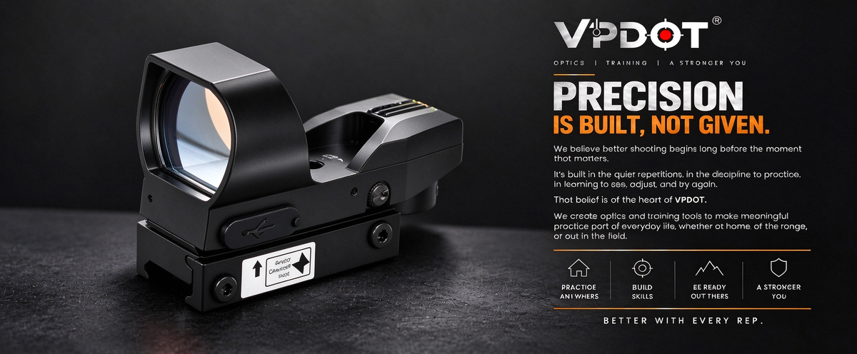 VPDOT D104X Rechargeable Red Dot Sight | USB-C Reflex | Picatinny