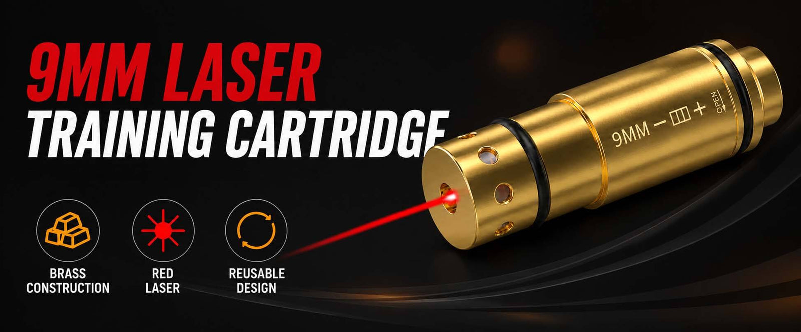 VPDOT 9mm Laser Bore Sight & Dry Fire Training Cartridge