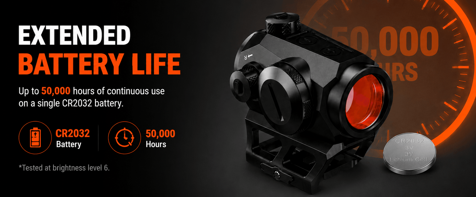 VPDOT D202X Red Dot Sight | Shake Awake | Picatinny Rifle Mount