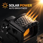 VPDOT D508X RMSC Red Dot Sight | Solar Power | Shake Awake