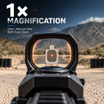 VPDOT D101X Red Dot Sight for Rifle | Red & Green Reflex | Shake Awake
