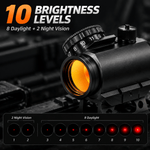 VPDOT D201X Micro Red Dot Sight | Shake Awake | Riser Mount