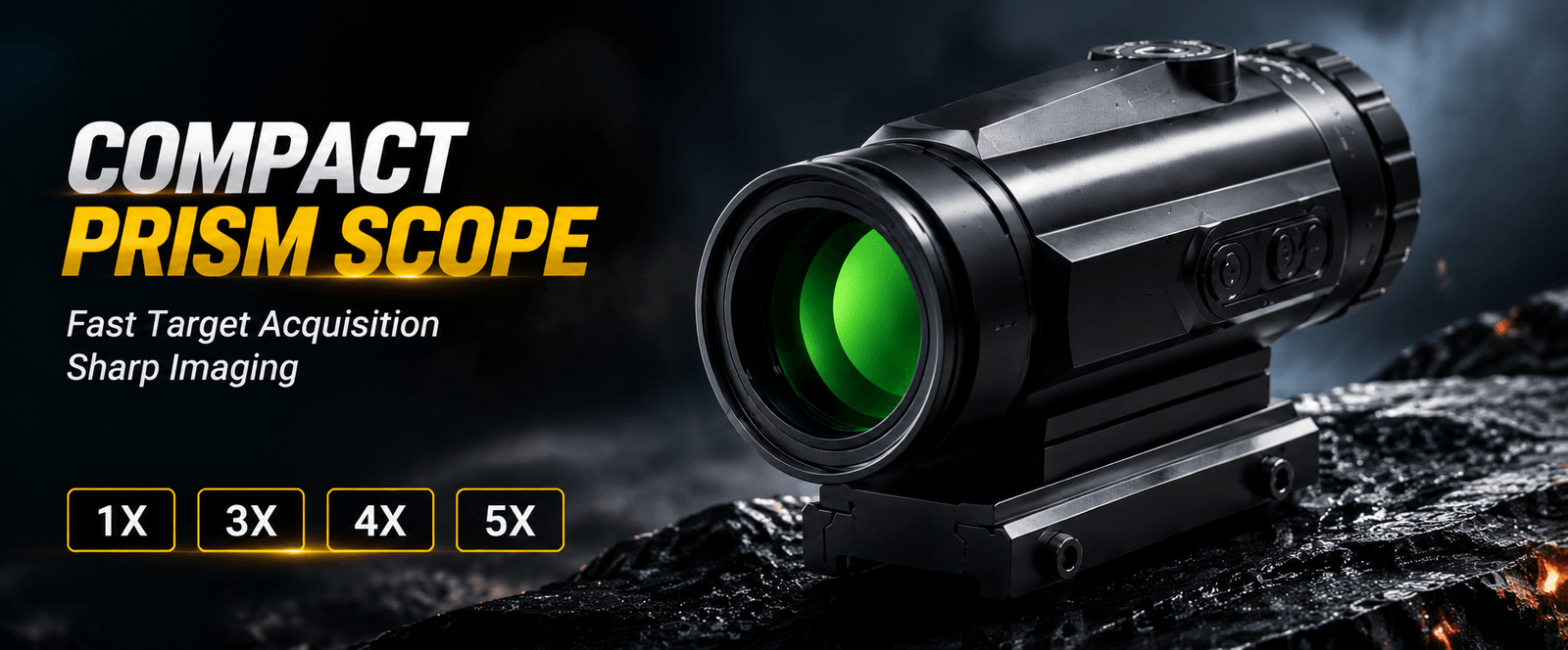 VPDOT P430X Prism Scope | 4x Magnifier | AR-15 Rifle Optic
