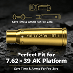 VPDOT 7.62x39 Laser Bore Sight | Chamber Bore Sighting Tool | Pre-Zero Alignment