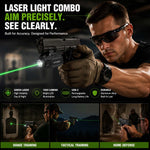 VPDOT laser light combo aim precisely see clearly green laser 1000 lumens USB-C rechargeable durable range training tactical training home defense