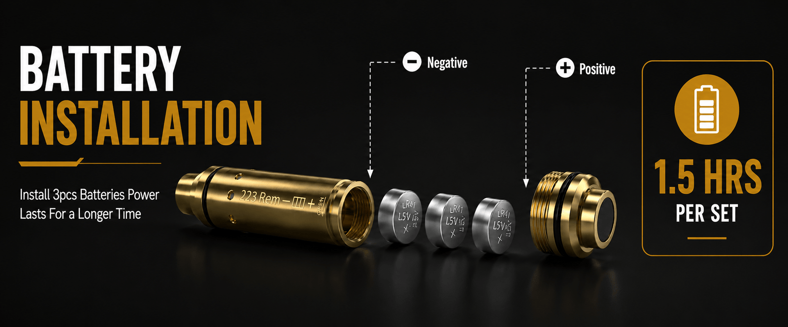 VPDOT 7.62x39 Laser Bore Sight & Dry Fire Training Cartridge