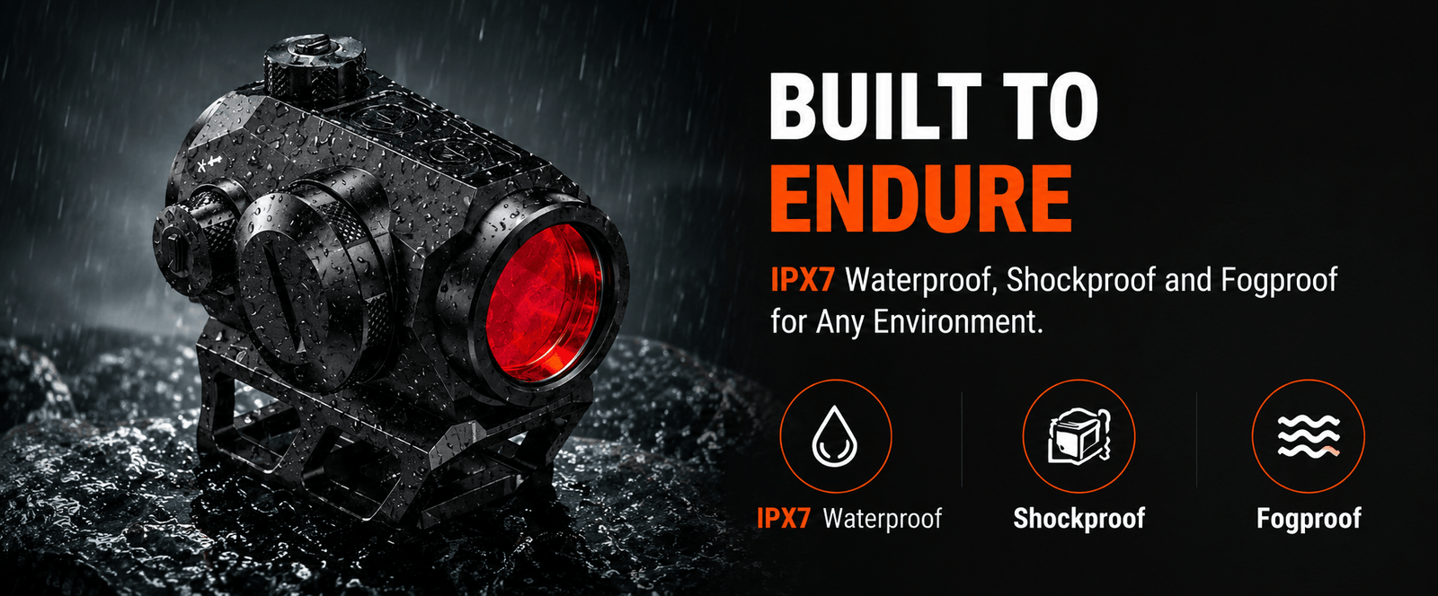 VPDOT D202X Red Dot Sight | Shake Awake | Picatinny Rifle Mount