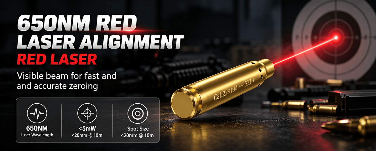 VPDOT .223 Rem Laser Bore Sight | 5.56 Brass Chamber Tool