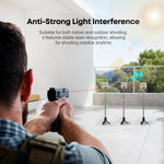 VPDOT 3-ring laser shooting target anti-light interference indoor outdoor stable laser recognition