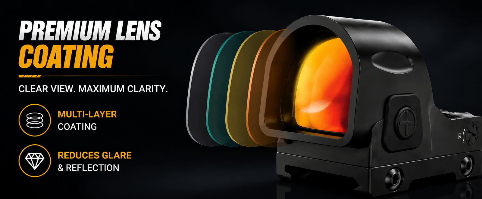VPDOT D301X Multi-Reticle Red Dot Sight | RMR | Riser Mount
