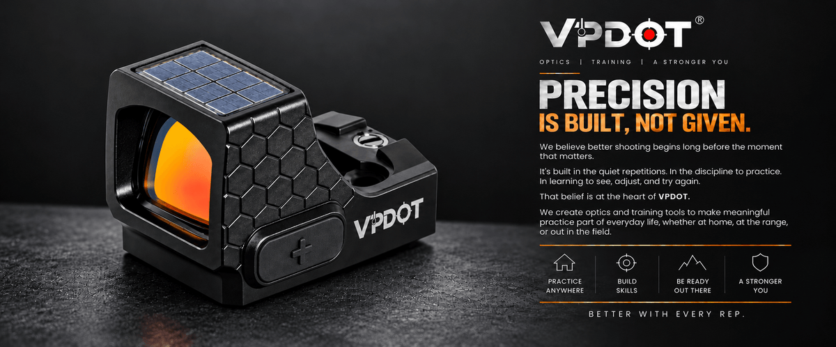 VPDOT D507X Solar RMSC Red Dot Sight | 3 MOA | Shake Awake Pistol