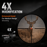 VPDOT P432X 4x fixed magnification for medium range targets