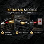 .45 ACP Laser Bore Sight | Pistol Optic Alignment