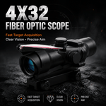 VPDOT P432X 4x32 fiber optic prism scope, no battery required