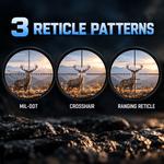 VPDOT 3-9x40 Rifle Scope | Illuminated Mil-Dot | Picatinny