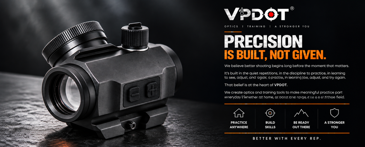 VPDOT D203X Mini Red Dot Sight | USB-C Rechargeable | Riser Mount
