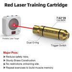 VPDOT 7.62x39 red laser cartridge dual O-ring trigger switch dry fire training