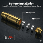 VPDOT 7.62x39 laser cartridge battery installation 3 LR626 batteries dry fire
