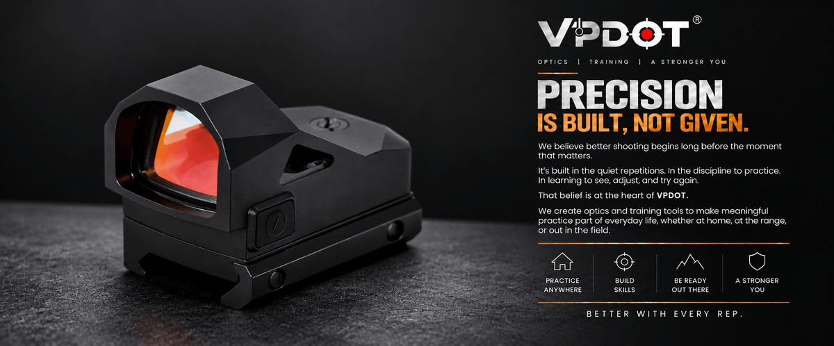 VPDOT D304X Pistol Red Dot Sight | RMR Footprint | Shake Awake