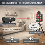 VPDOT 9-grid electronic laser target precision dry fire training simulation pinpoint accuracy instant shot callout