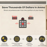 VPDOT 9-grid electronic laser target save ammo costs dry fire training at home