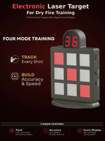 VPDOT 9-grid electronic laser target four mode training track accuracy speed score display
