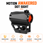 VPDOT HD-11 motion awake red dot sight 2 MOA 10 brightness levels CR2032 IPX7 waterproof durable reflex sight parallax free