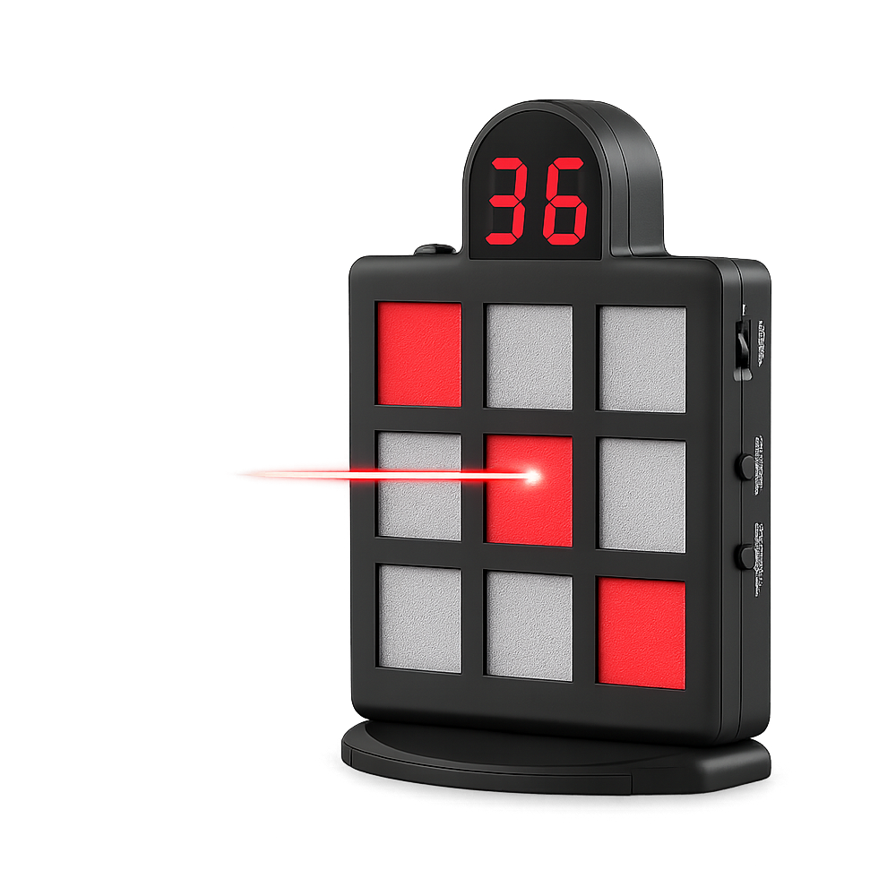 VPDOT 9-Grid electronic shooting target with digital hit counter