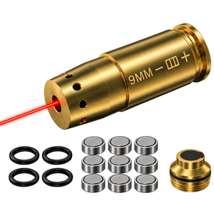 VPDOT 9mm Laser Bore Sight | Brass Chamber Boresighter | Fast Sight Alignment