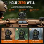 VPDOT D202X shockproof waterproof red dot sight holds zero reliably
