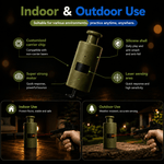 VPDOT Bouncing Target for indoor and outdoor use, rugged build and laser sensing