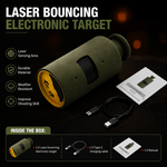 VPDOT Bouncing Target package includes USB-C charging cable and instruction manual