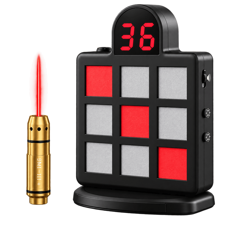 VPDOT 9-Grid Laser Shooting Target | Dry Fire Shot Timer