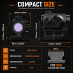 VPDOT D202X lower 1/3 co-witness mount for fast target acquisition