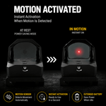 VPDOT D300X shake awake motion activated reticle, battery saving