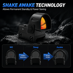 VPDOT D301X shake awake motion activated reticle, extended battery life