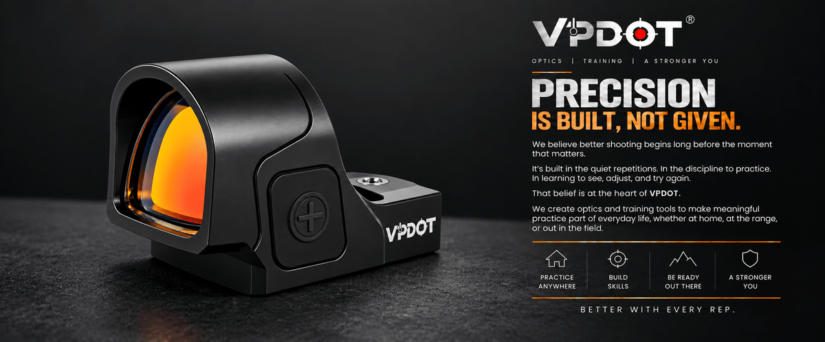 VPDOT D301X RMR Red Dot Sight | Large Window | 3 Reticles | Shake Awake