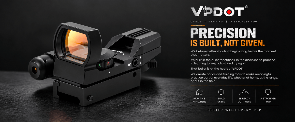 VPDOT D103X Red Dot Sight with Laser | Rifle Laser Combo | Picatinny