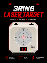 VPDOT 3-ring electronic laser target accurate portable rechargeable instant feedback score display dry fire training at home pistol rifle